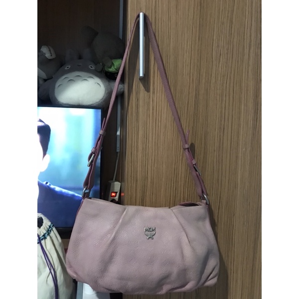 PRELOVED MCM SHOULDER BAG BABY PINK WOMEN