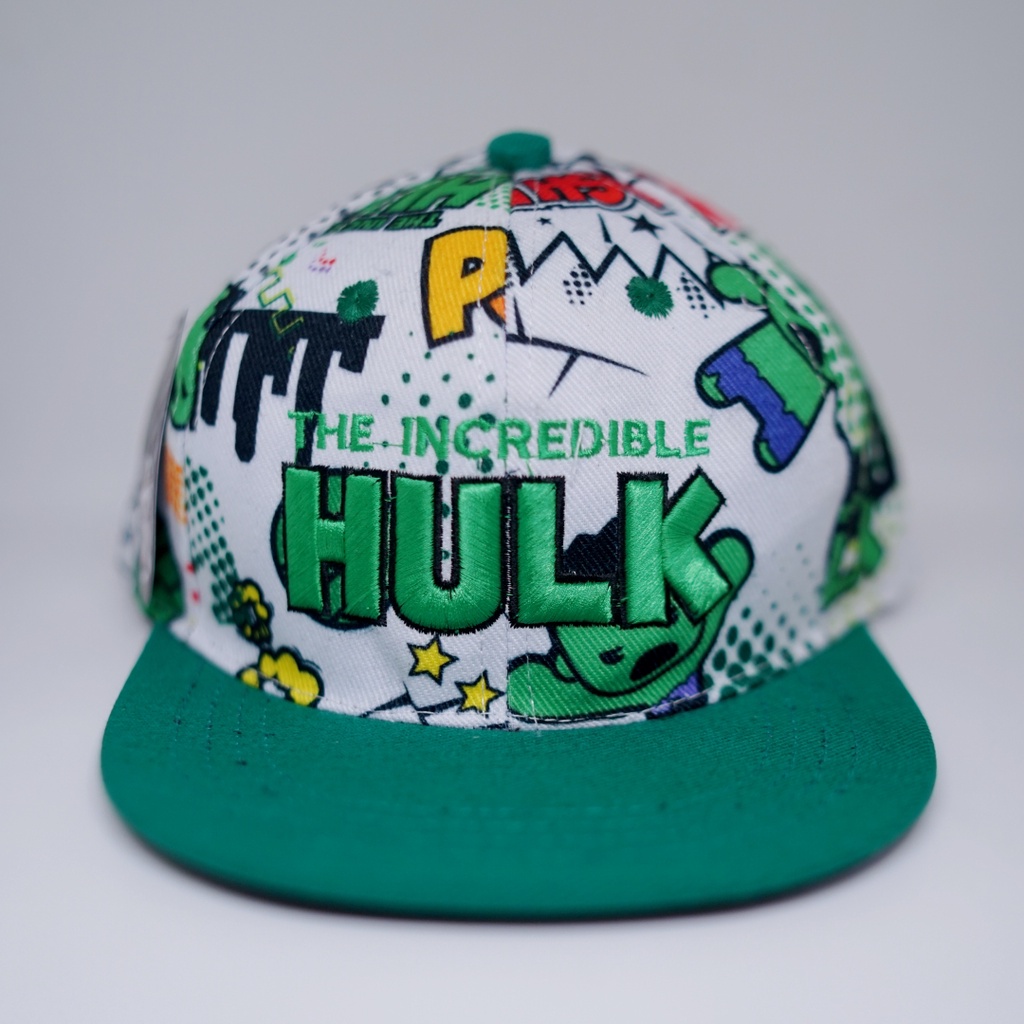 Topi Anak dan Balita Model Hiphop Exclusive Special Karakter Superhero Warna Biru dan Hijau Bahan Kanvas Premium Usia 2 - 8 Tahun-4