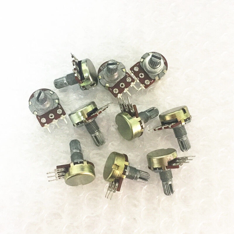 Pengatur Volume Suara Potensiometer Resistor Linear Potentiometer Potensio Mono 1K 2K 5K 10K 20K 50K 100K 250K 500K 1M Ohm