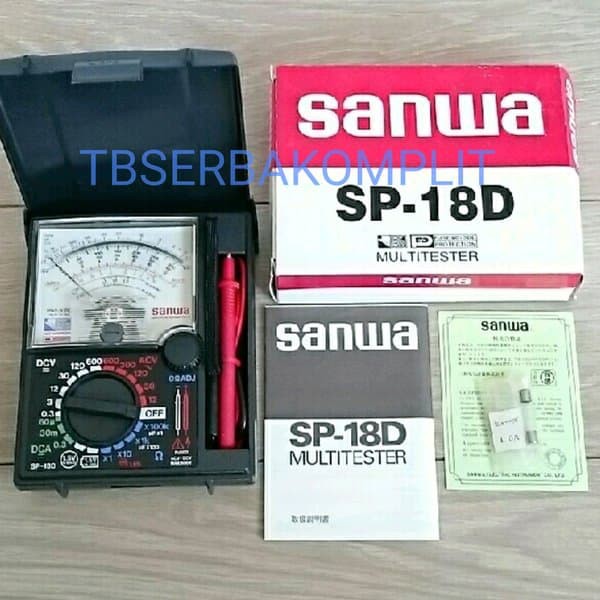 Sanwa SP-18D Made In Japan Analog Multimeter Multitester Analogue