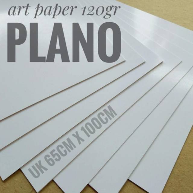 

( 50 Lembar ) Kertas Art Paper 120 Gsm Ukuran Plano / 65cm X 100cm