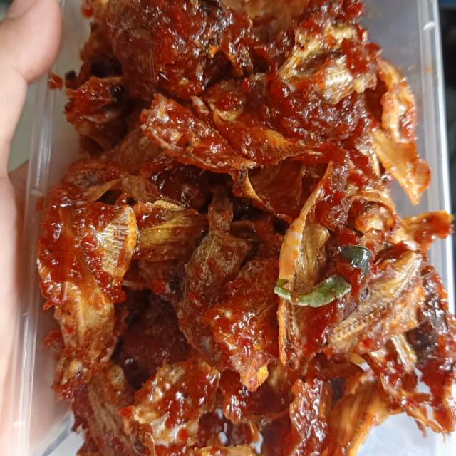 Ikan bilis asam manis (pedas)