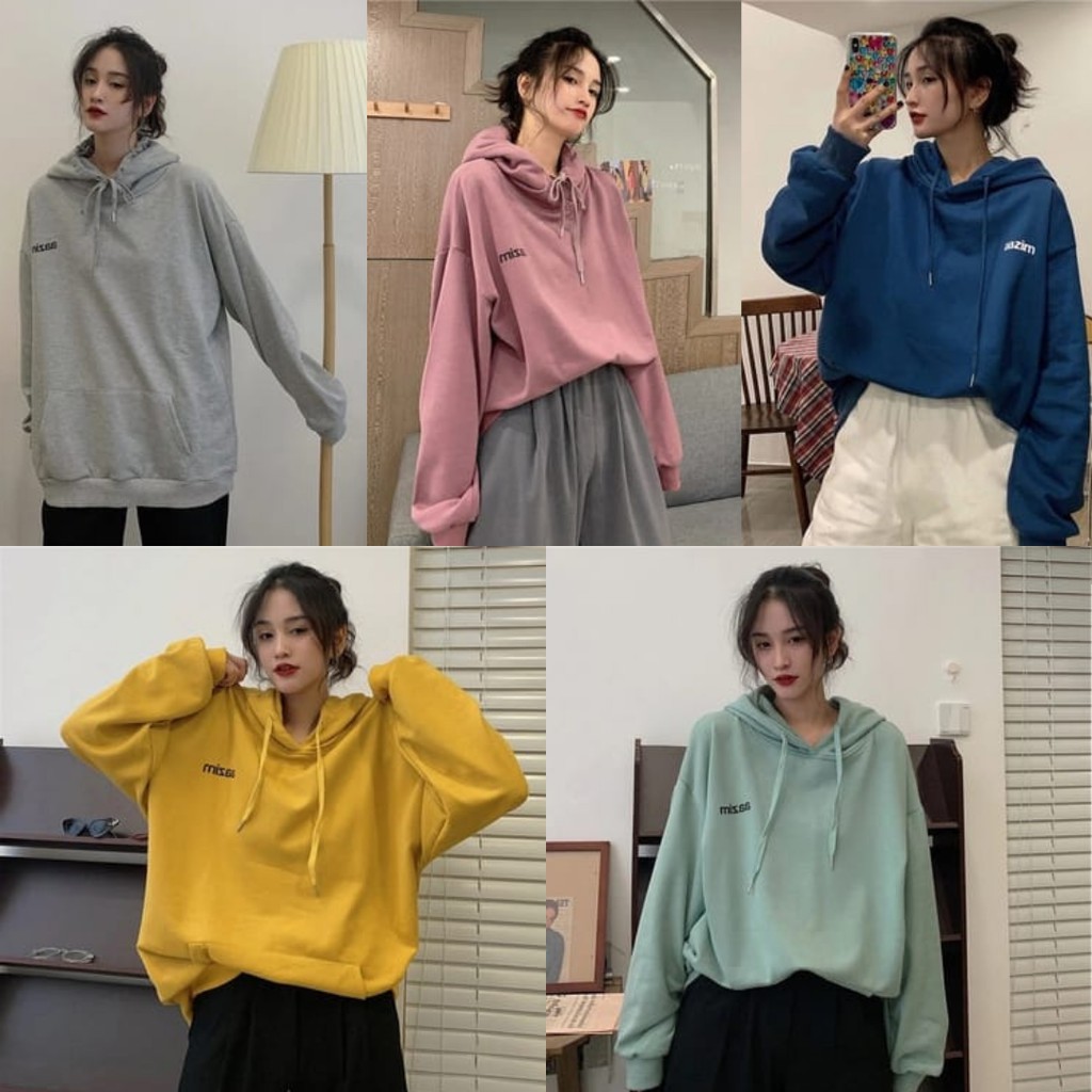 AAZIM OVERSIZE HOODIE SWEATER BAHAN FLEECE RS
