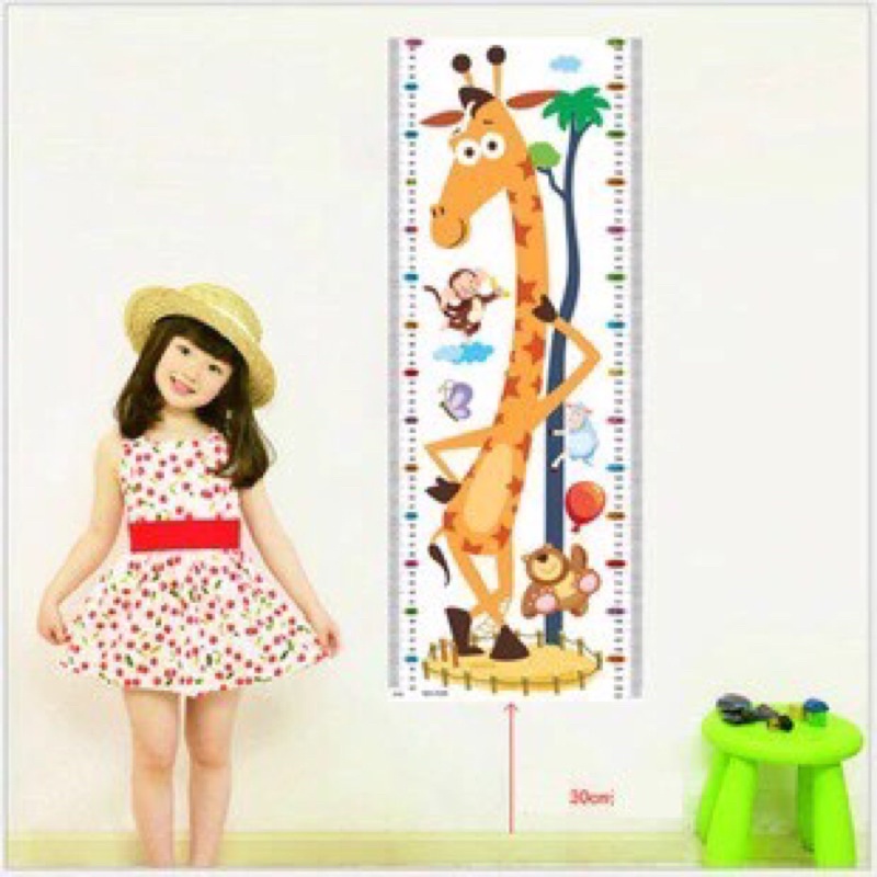 PENGUKUR TINGGI ANAK / WALLPAPER PENGUKUR TINGGI / STICKER PENGKUR TINGGI ANAK