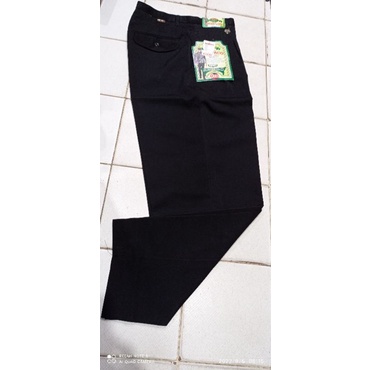 celana panjang kain basic hitam hhf jersey