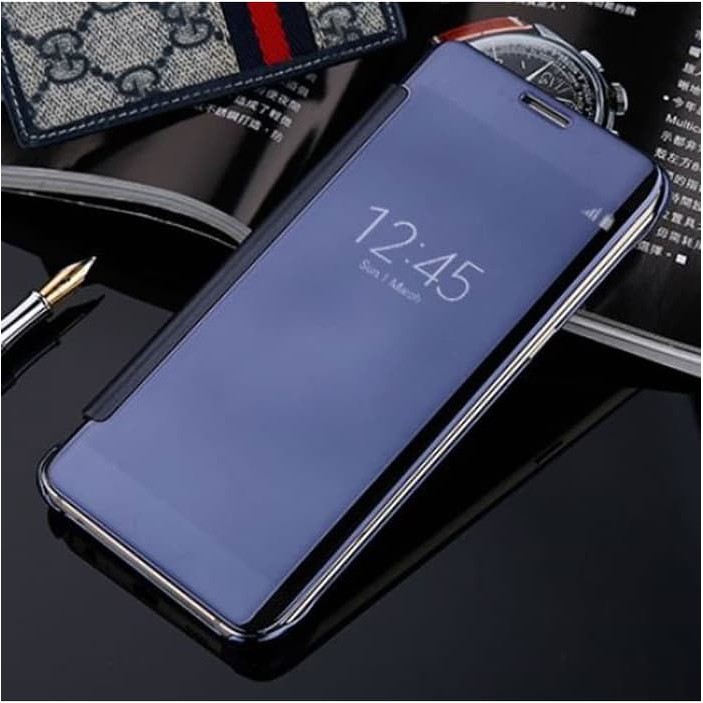 Flip Mirror Cover Case Clear View Samsung Galaxy C9 PRO C9PRO