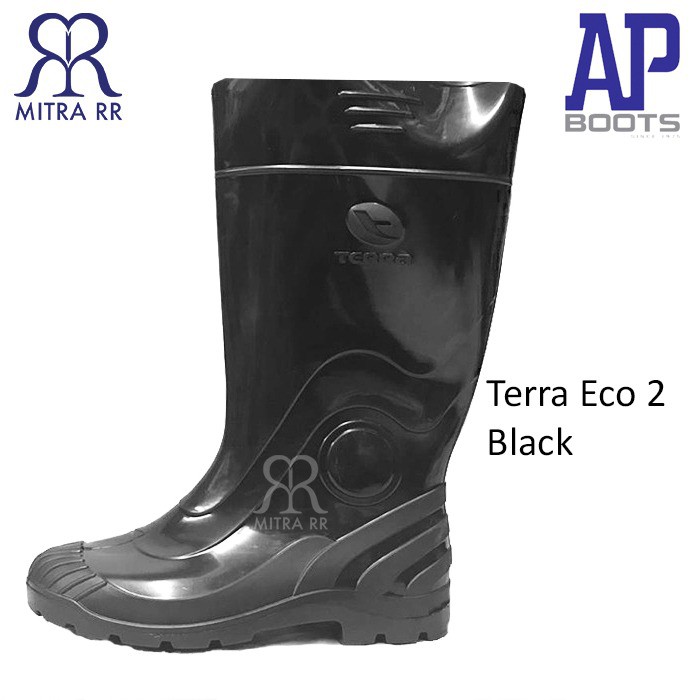 Sepatu AP boot Terra Eco 2 Black Sepatu Boots Hitam Tinggi Terra Hitam