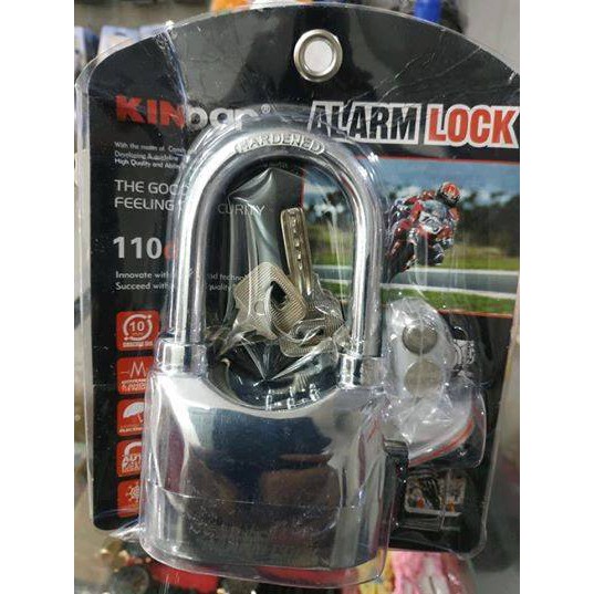 Gembok Alarm Anti Maling Ring Panjang SILVER ( lebih besar)