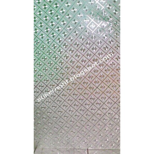 Jual Stiker Sandblast Motif Kotak Diskon