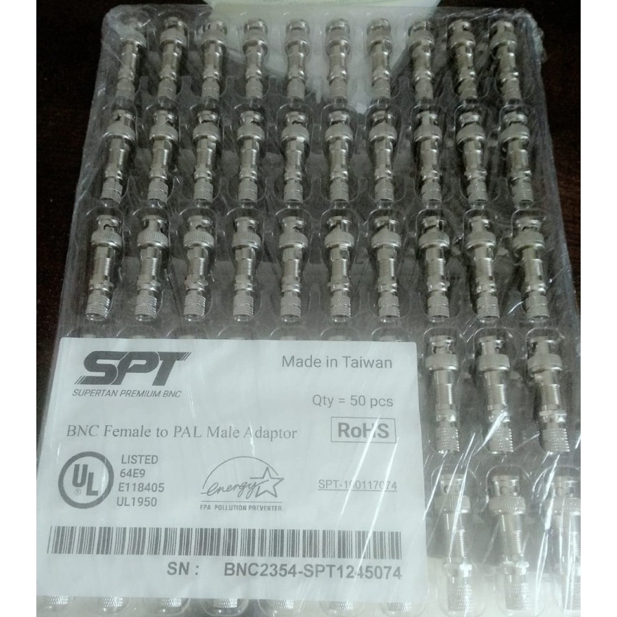 CONECTOR BNC + DRAT MADE IN TAIWAN KUALITAS PREMIUM  ISI 50