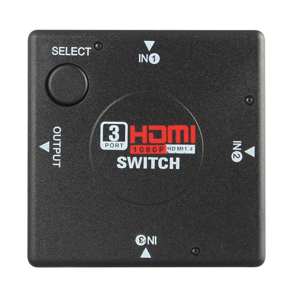 Switch HDMI 1 out - 3 in Selector with indicator lamp