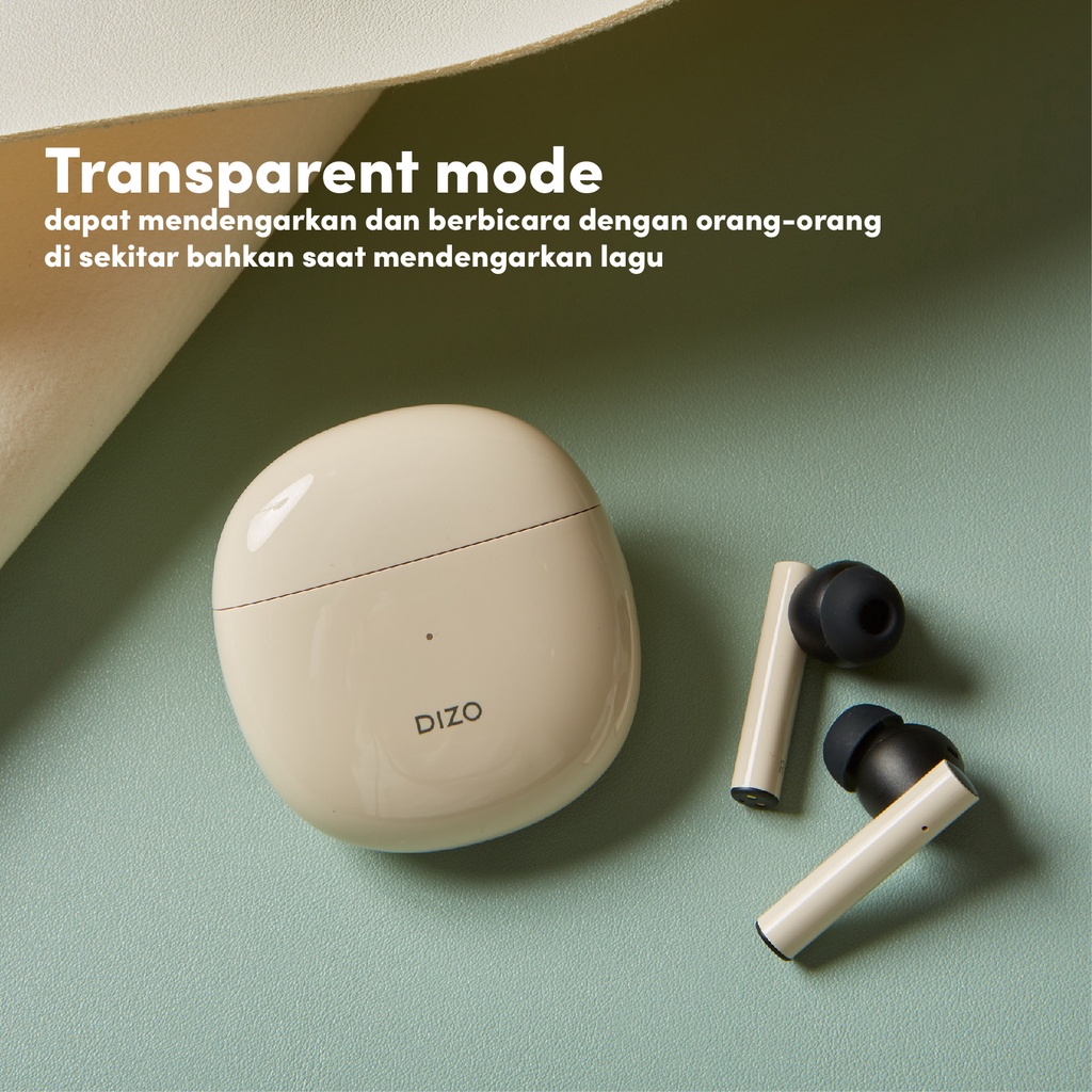 DIZO By Realme TechLife GoPods Earphone Nirkabel Headset Bluetooth 5.2 Earphones BT Handset