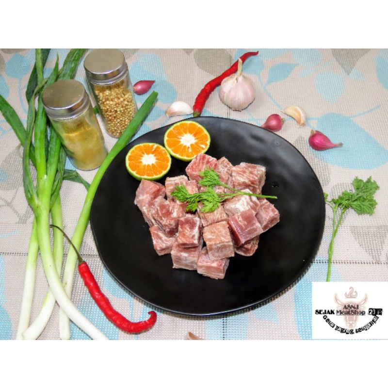 

Saikoro Beef Cubes Quality Premium ~ 500 gram