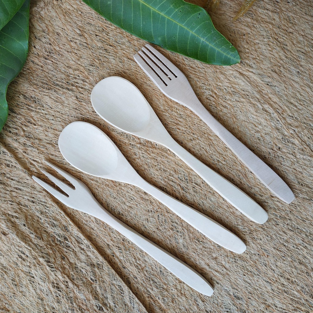 SENDOK GARPU SENGON  sendok kayu garpu kayu sendok garpu set souvenir jogja souvenir