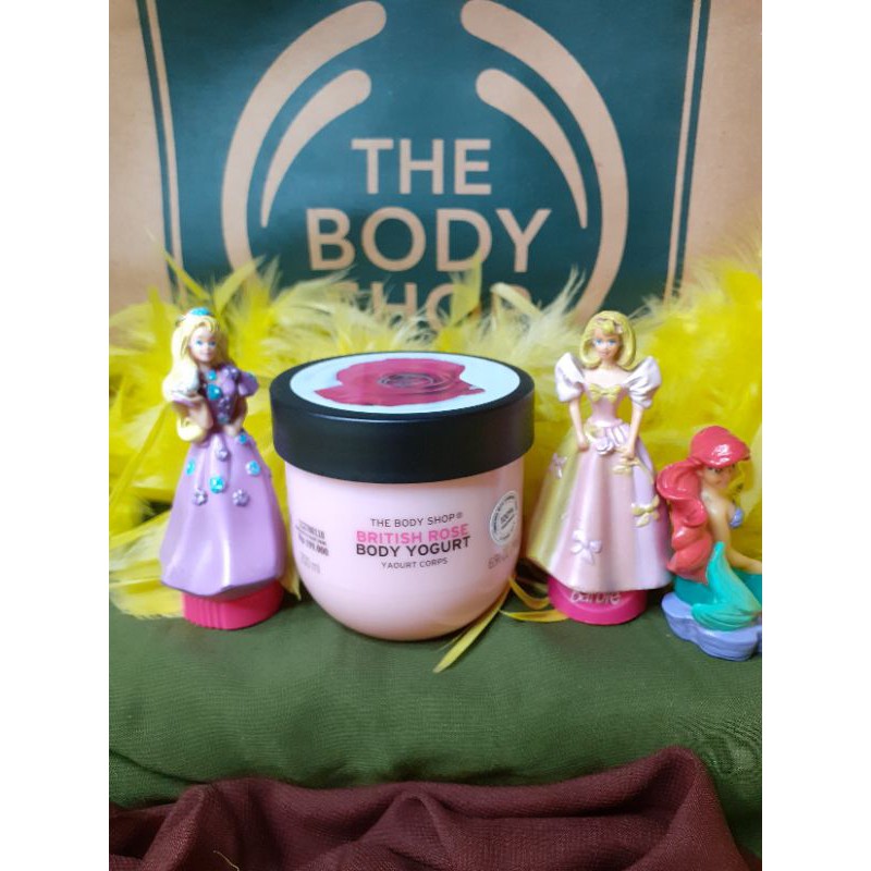 NEW PACKING The body shop body yogurt british rose / british rose body yogurt the body shop