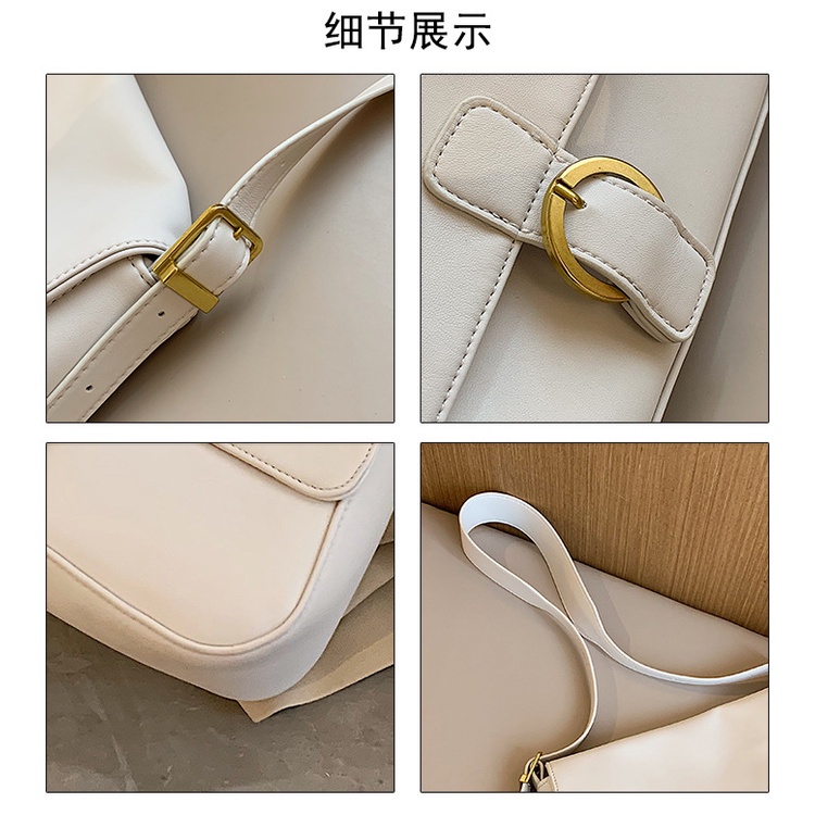 BJ81834 - BEIGE/ BLACK/BROWN/KHAKI - TAS BAHU SLEMPANG SHOULDERBAG SALE TAS WANITA FASHION IMPORT MODIS ELEGAN TERMURAH TERLARIS TERBARU BAGSTORE JAKARTA TAS BATAM GT1834