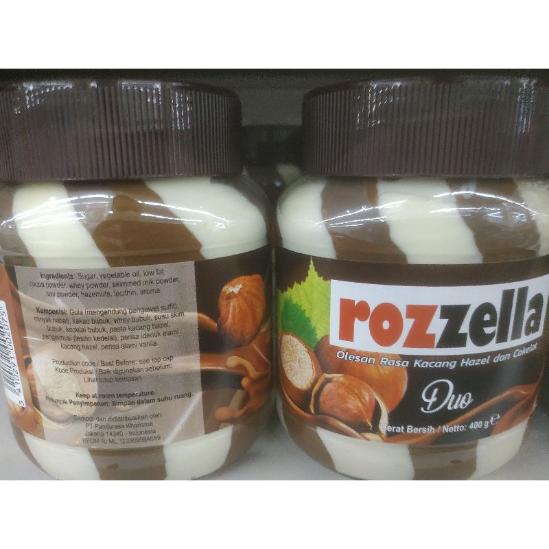 

selai rozzela olesan rasa kacang hazel dan kacang
