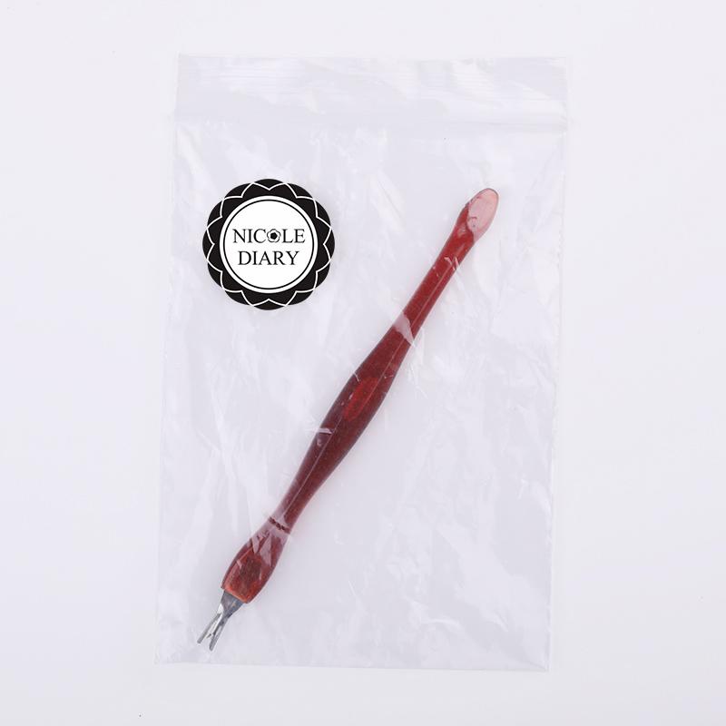 1Pcs Nail Art Red Cuticle Remover Quickly Peeling Skin Nail Tool