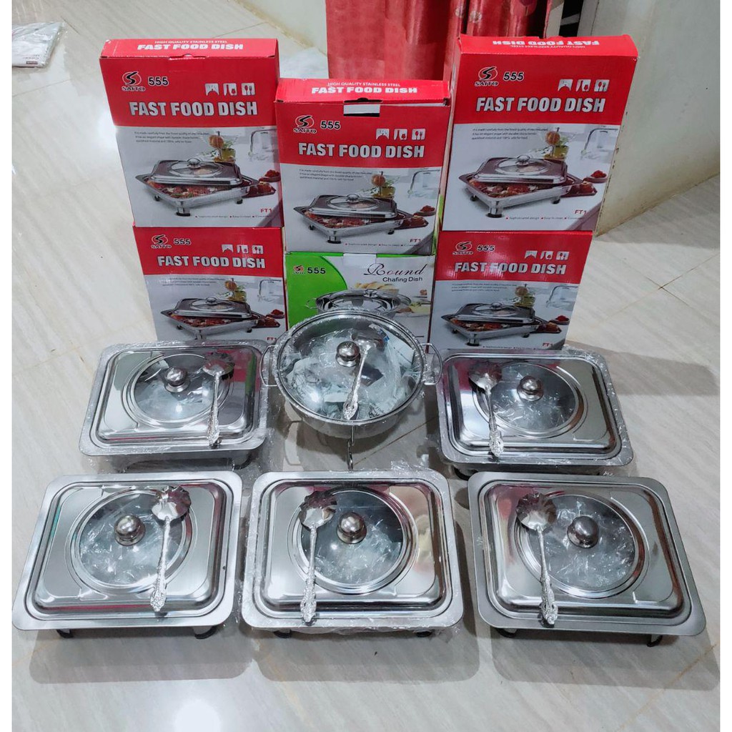 Fast Food Dish Saito 555 (Tempat Prasmanan Stainless Steel)