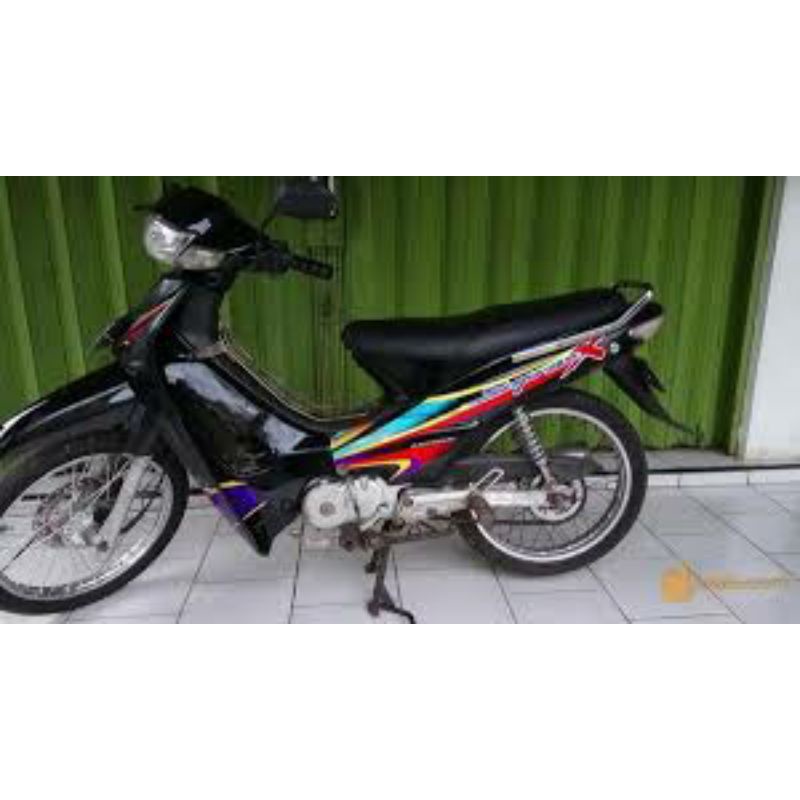 FULL BODY KOMPLIT SET BODY SUPRA X LAMA HITAM CARKAM | COVER BODY SET SUPRA X LAMA | full body supra X lama CAKRAM 2000 2001 2002/ compleete set body honda supra x hitam / merk win | BODY SUPRA X LAMA