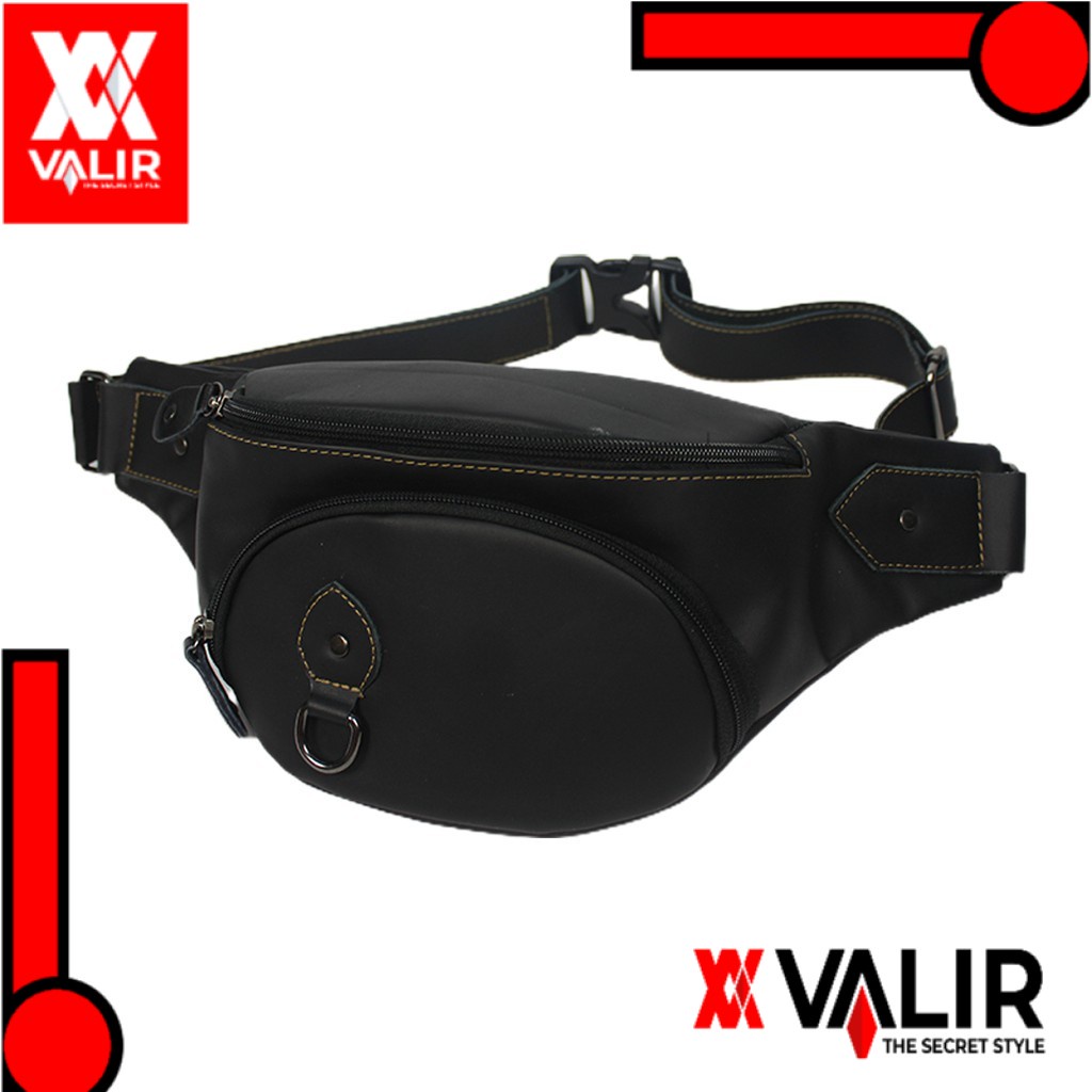 valir tas pinggang kulit asli  rafka