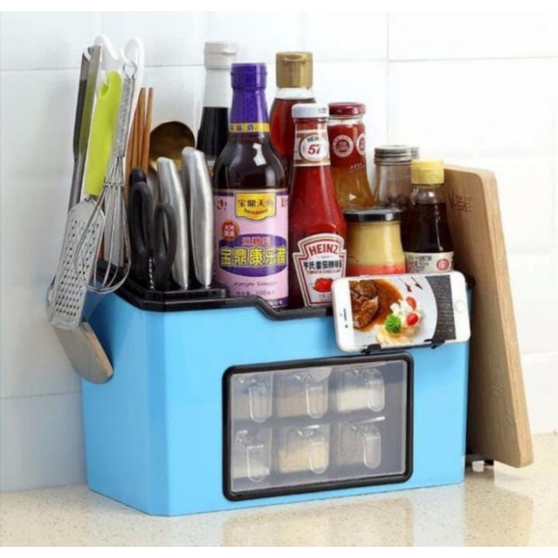 RAK BUMBU DAPUR SERBAGUNA / MULTIFUNGSI KITCHEN SHELF 6 LACI KECIL