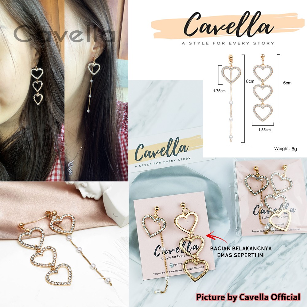 Premium Earring Anting by Cavella - Model : Alexa ER016