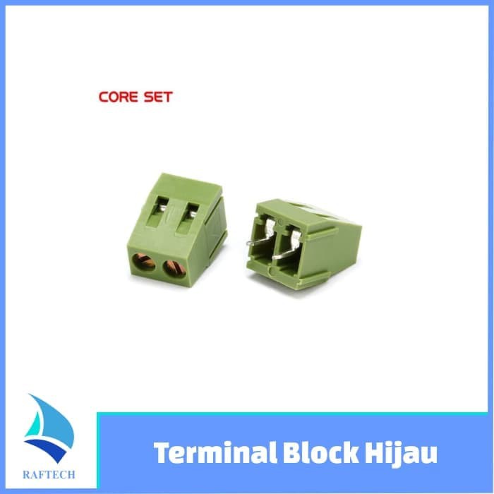 Terminal Block Hijau KF128 2pin Screw Pitch 5.0mm Kualitas No.1