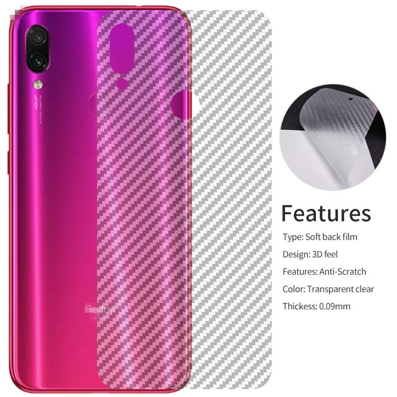 PROMO 3IN1 TEMPERED GLASS LAYAR KAMERA SKIN CARBON REDMI NOTE 7 NOTE7 TG ANTI GORES DEPAN BELAKANG