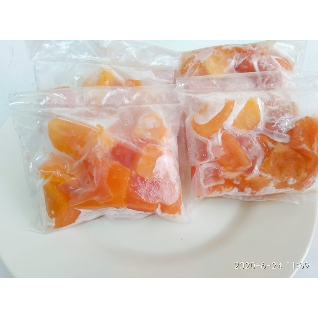 Buah Pepaya California Beku | Frozen Papaya