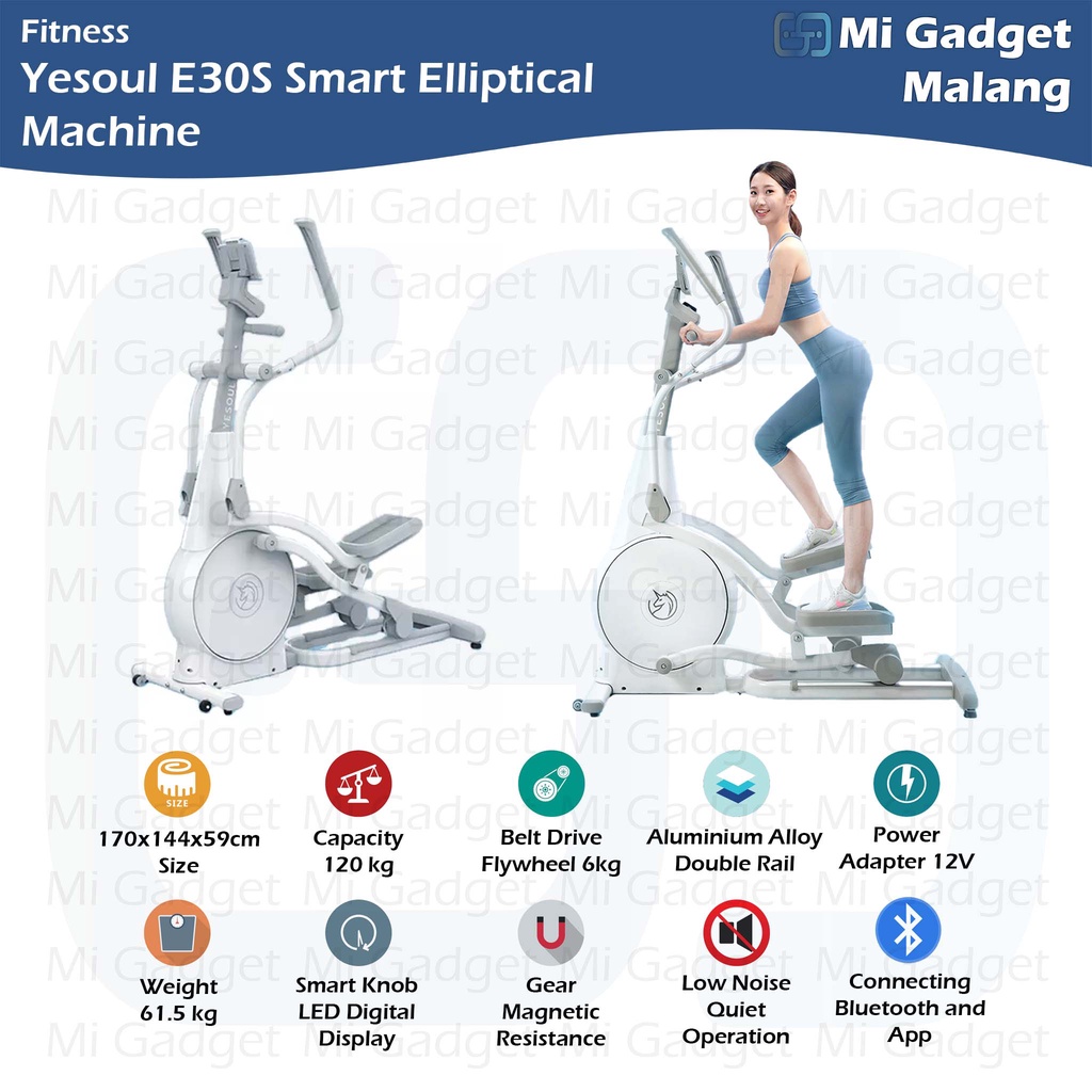 Yesoul E30S Smart Elliptical Machine Alat Gym Fitness