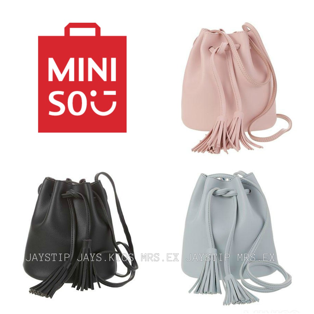 Bucket Bag / tas serut / tas wanita / shoulder bag / tas miniso / miniso
