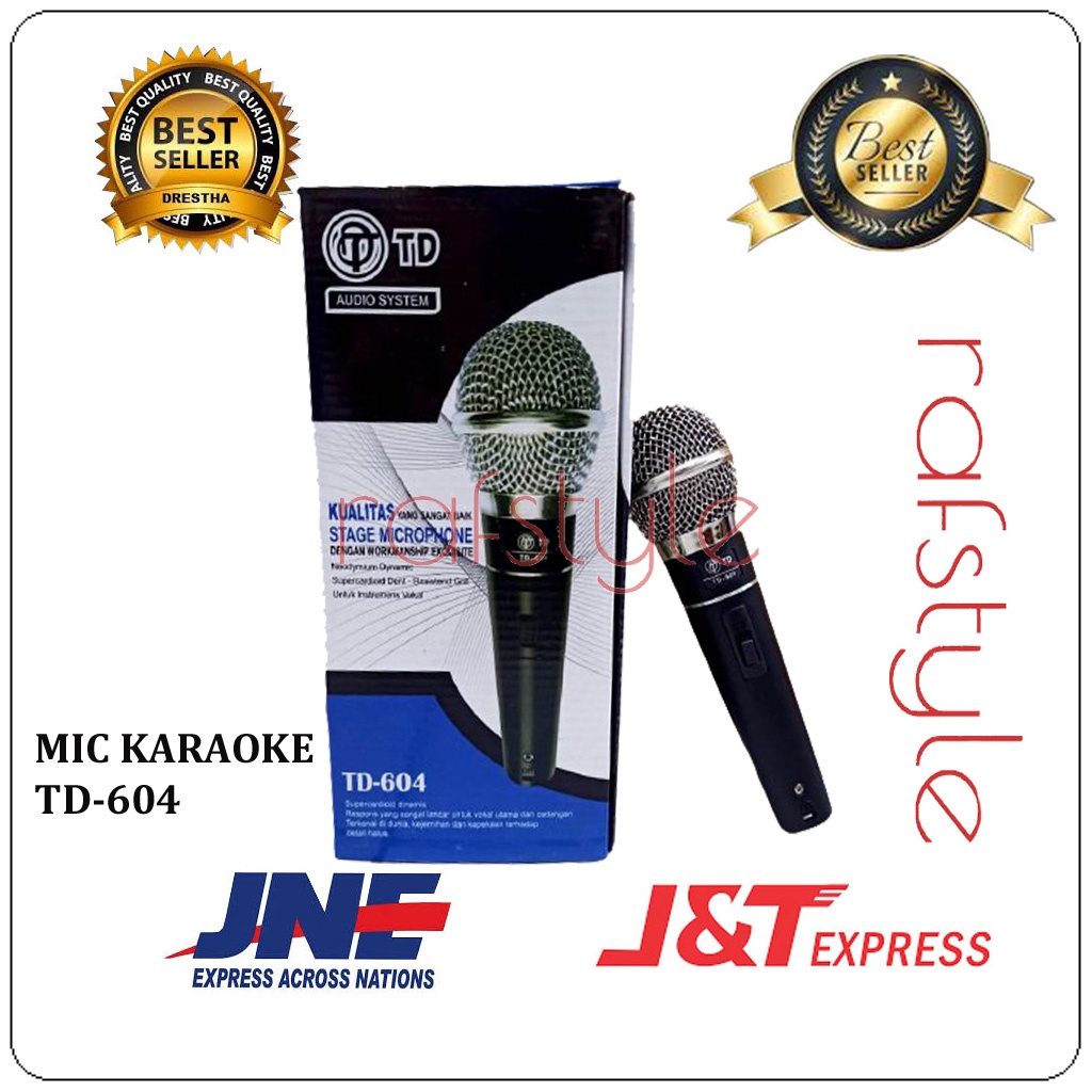 GOODDEALS MIC karaoke Mic Kabel Microphone Twindog TD 604