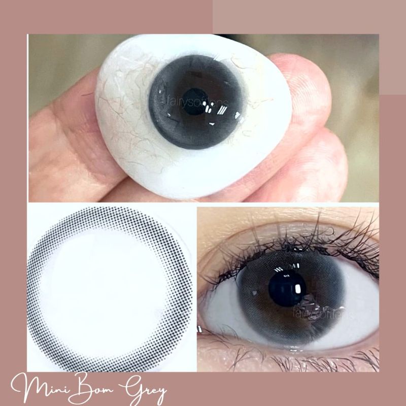 Softlens Kitty Mini Bom Grey / KONTAK LENSA