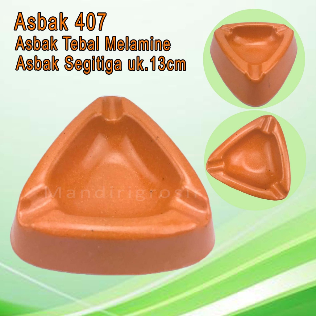 Asbak Melamine *Asbak 407 * Asbak Segitiga Tebal *uk.13cm