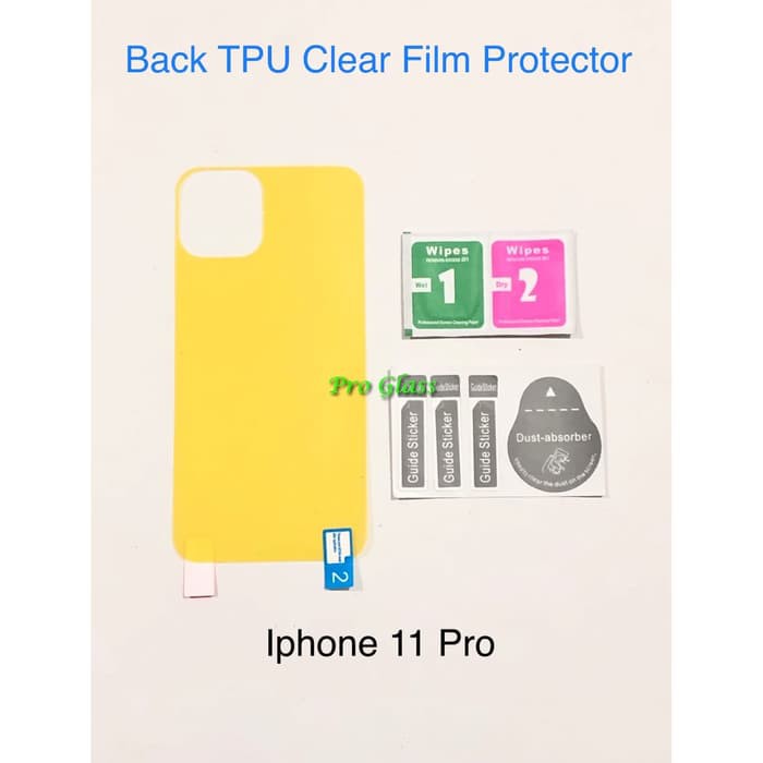 Iphone 11/Iphone 11 PRO/Iphone 11 PRO MAX BACK Cover CLEAR TPU Film Protector / Antigores Premium