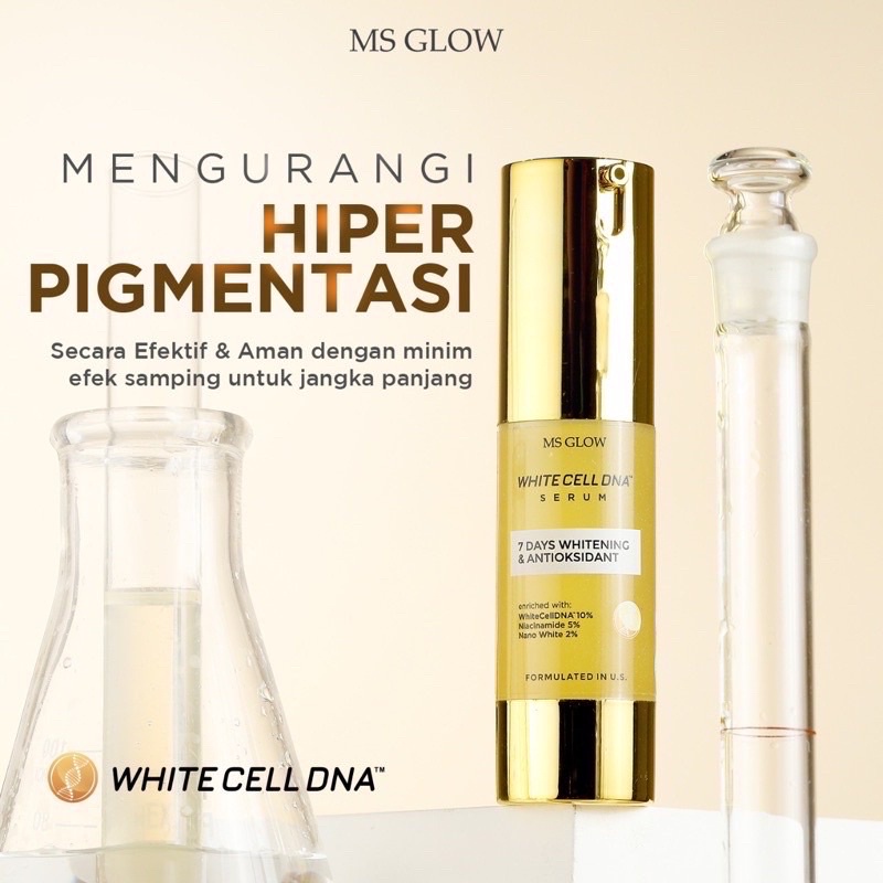 READY COD ‼️ SERUM WHITE CELL DNA MS GLOW BEAUTY SERUM WHITECELL DNA TERBARU