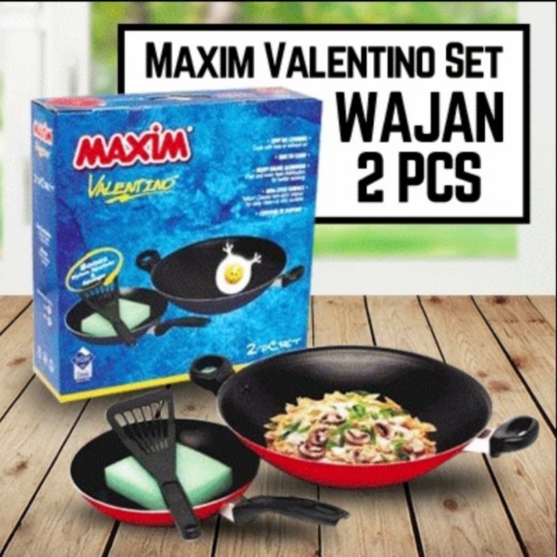 Maxim Valentino 2Set / wajan valentino set 2pc