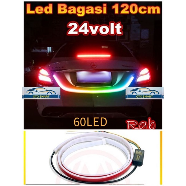 LAMPU BAGASI PINTU BELAKANG MOBIL STOP SEIN SIGNAL LAMPU STRIP DRL RGB 24V &amp; 12V TAIL