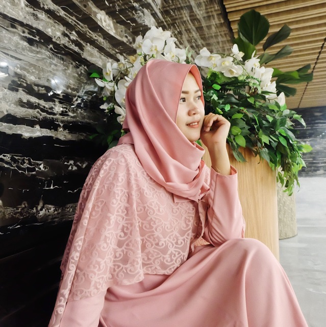 Set Samira Dress + hijab | REAL PIC | dress Cantik Untuk Pesta dan Kondangan Mewah Elegan