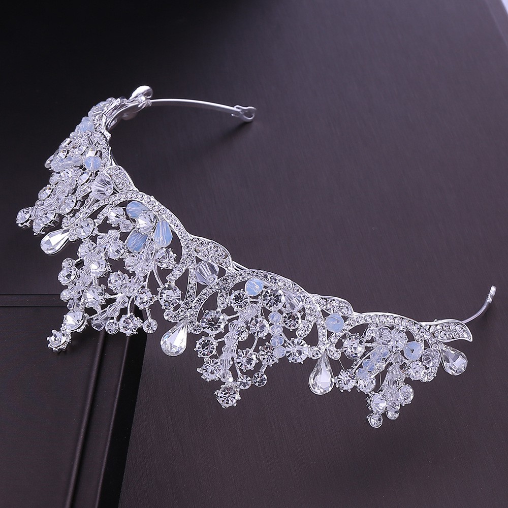 Baroque Deartiara Crystal Tiaras And Crowns Hairbands Rhinestone Wedding Hair Accessories For Bridal