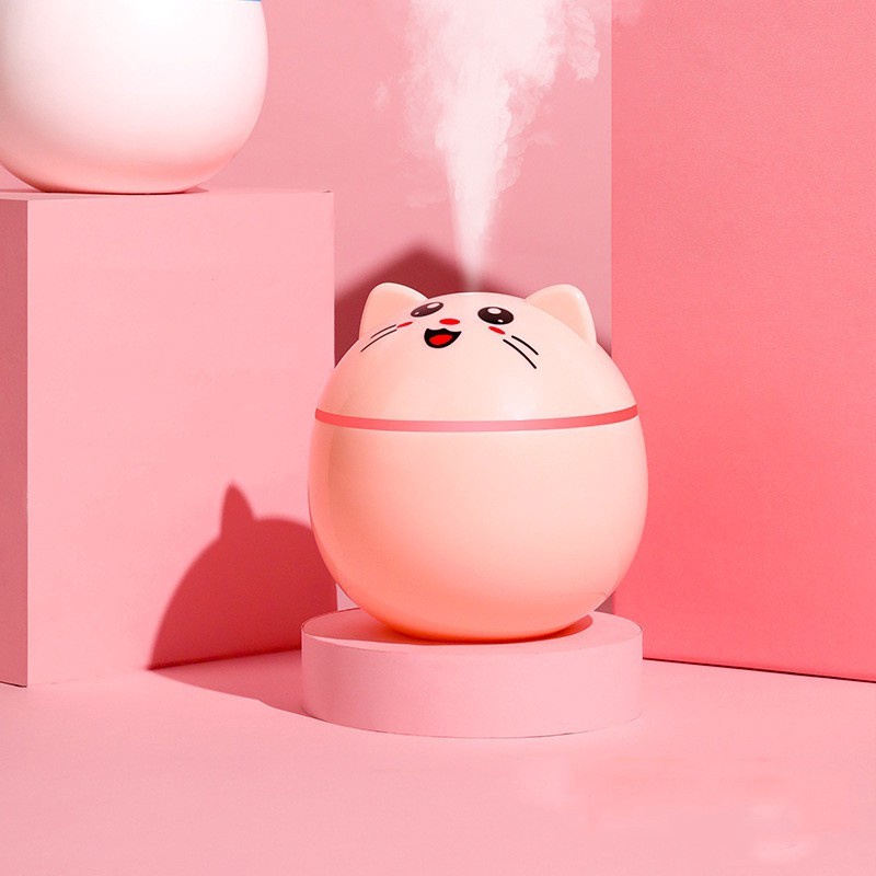YGS - Humidifier 300ML Purifier Diffuser Portable Bentuk Kucing Terapkan ke Essential oil Aromaterapi-4