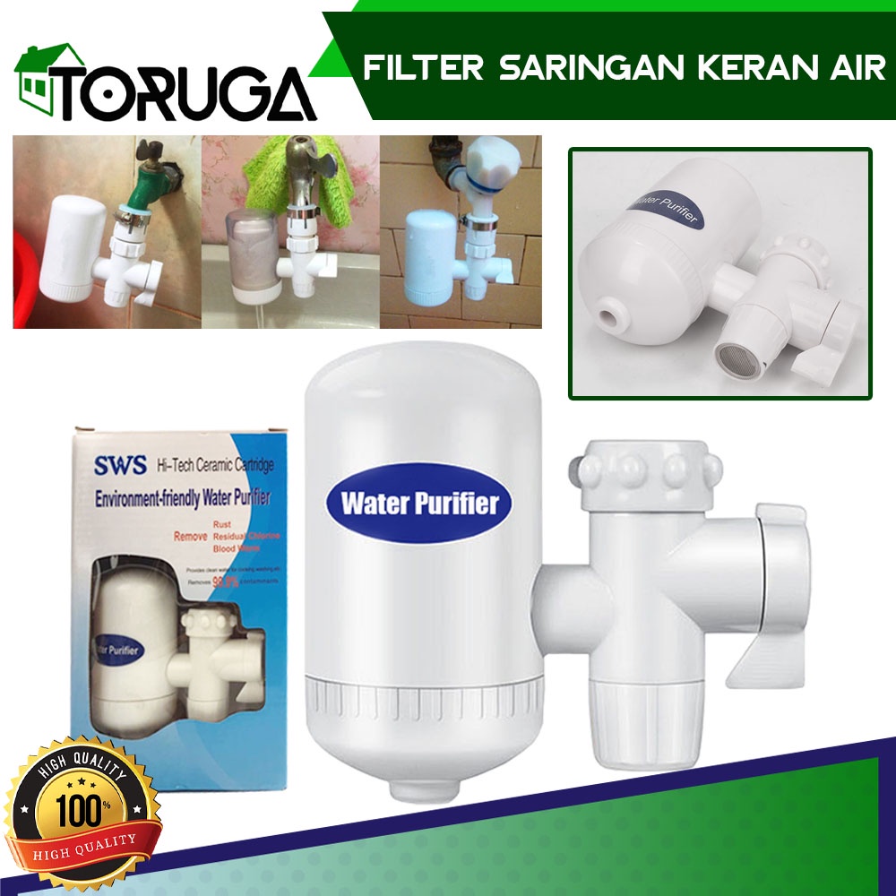 Filter Saringan Air Keran Water Purifier SWS Hi-Tech Ceramic Higienis Aman