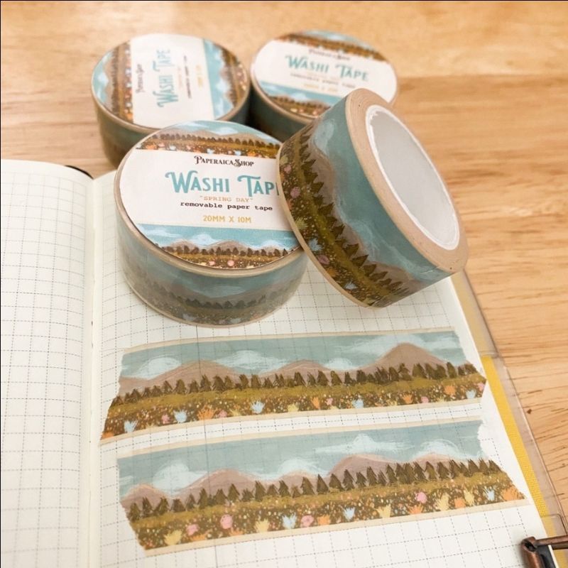 

READY STOCK WASHI TAPE AESTHETIC FOR JURNAL SCRAPBOOK DIY BY PAPERAICASHOP