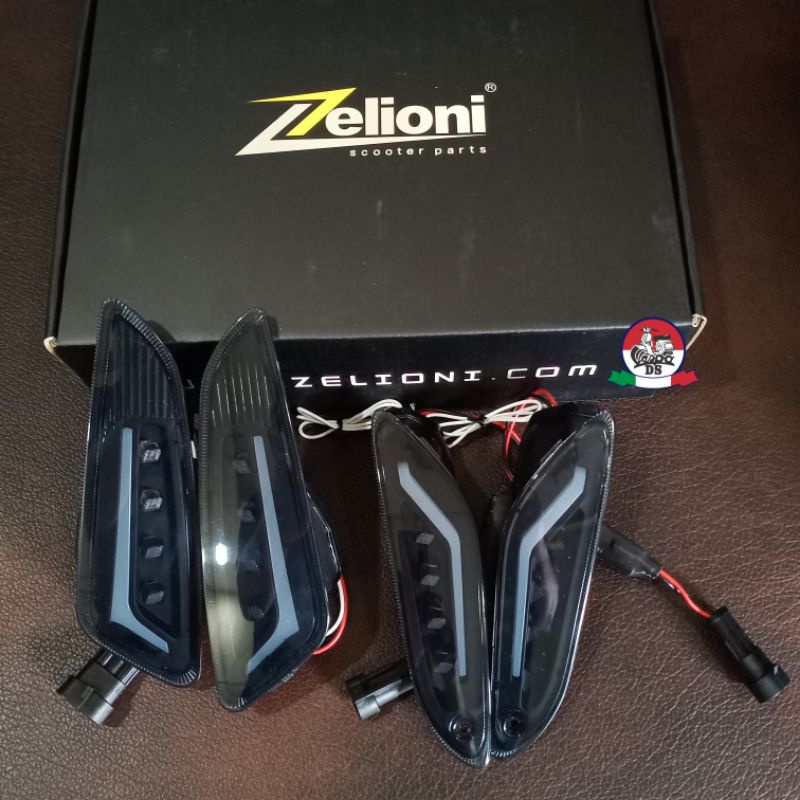 Indicator Sein LED Zelioni Anniversary 10th Edt. Smoke Vespa Sprint Primavera