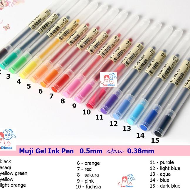 

➼ln Kirim Langsung➼ Muji Gel Ink Pen 0.5mm warna - satuan 67 ✼