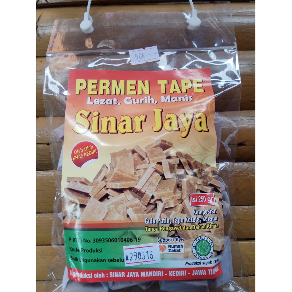 

makanan khas PERMEN TAPE 250gram lezat gurih manis