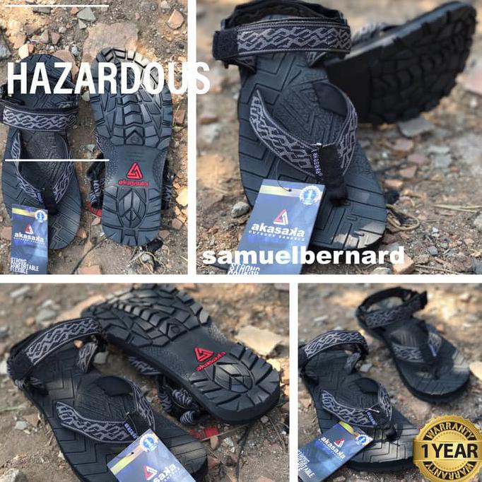SENDAL SANDAL GUNUNG AKASAKA - HAZARDOUS - GARANSI 1 TAHUN