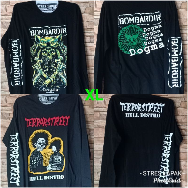 KAOS BAND PUNK PANJANG/SAPUBITINK/CREWSAKAN/PORNOSTAR/SABOTAGE