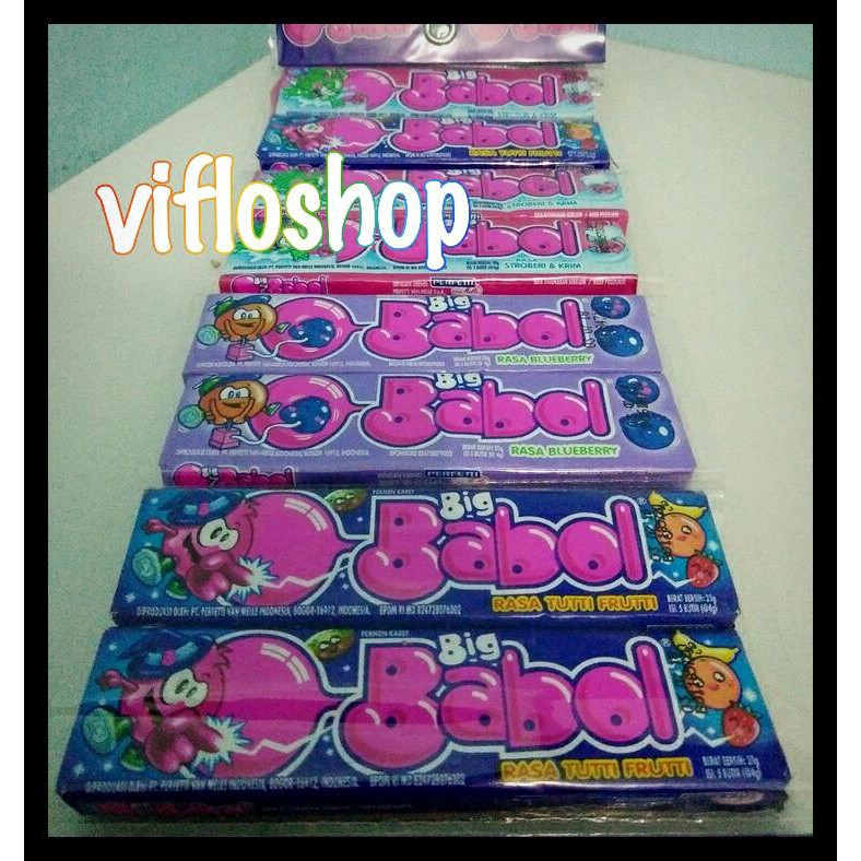 

R9B2 Permen Karet Big Babol Bigbabol (Mix Varian) Stick/Bar (12 X 20 Gram) Ozv3